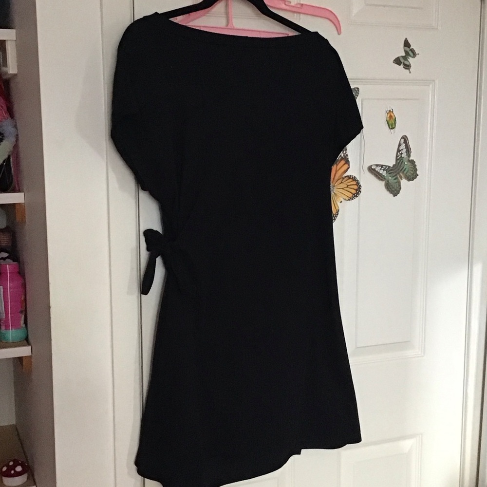 See You Monday Black Mini Dress